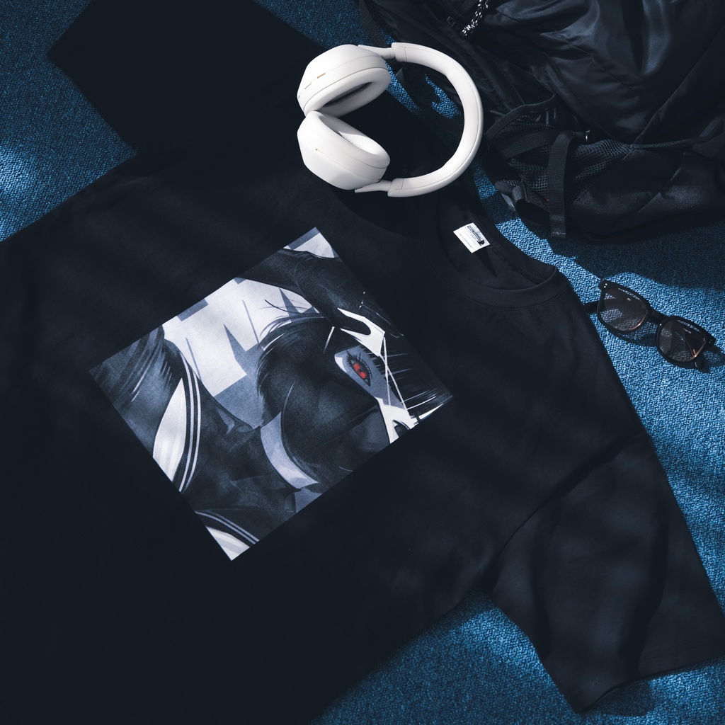 𝑵𝒆𝒘|黒天使イラストTシャツ