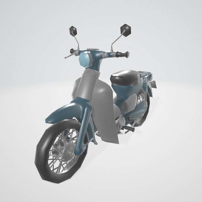 3dデータ バイク　blender