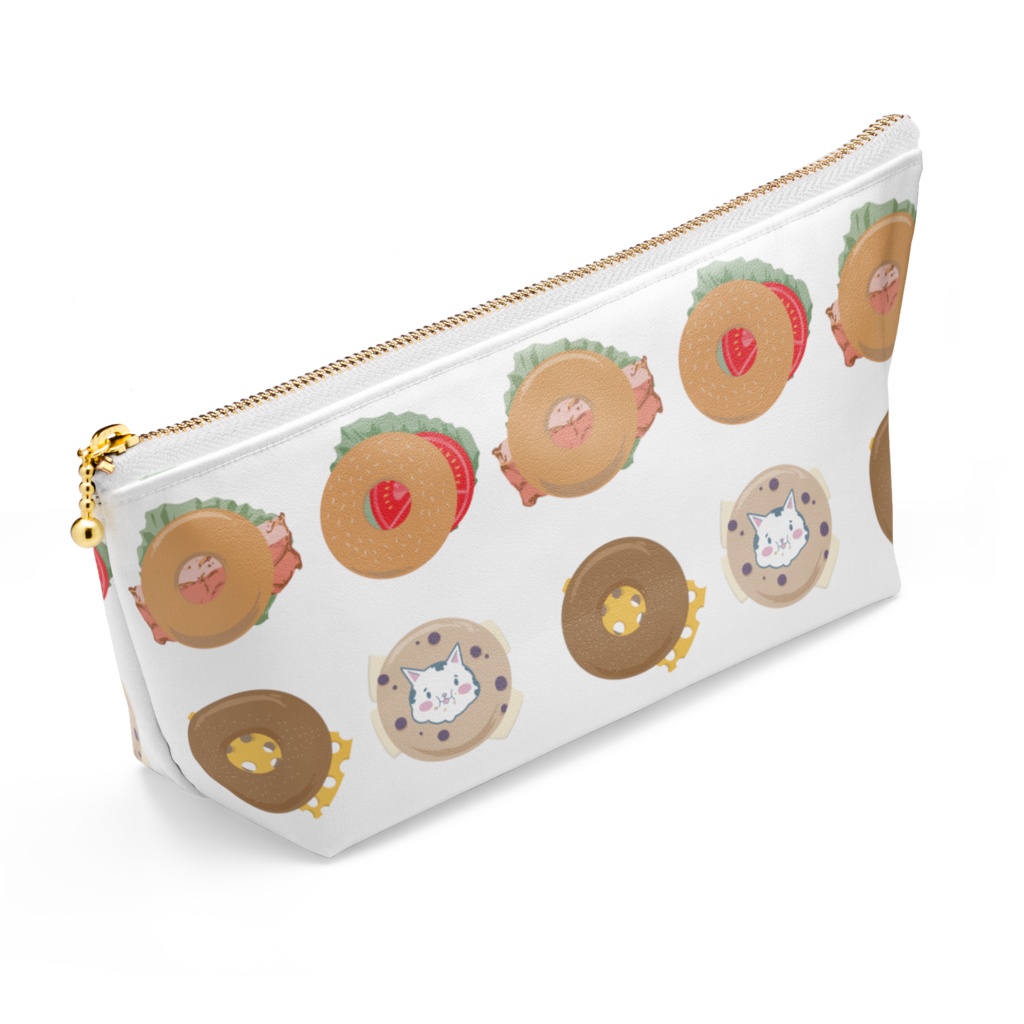 【ゆず作】ドーナツくーにゃんポーチ