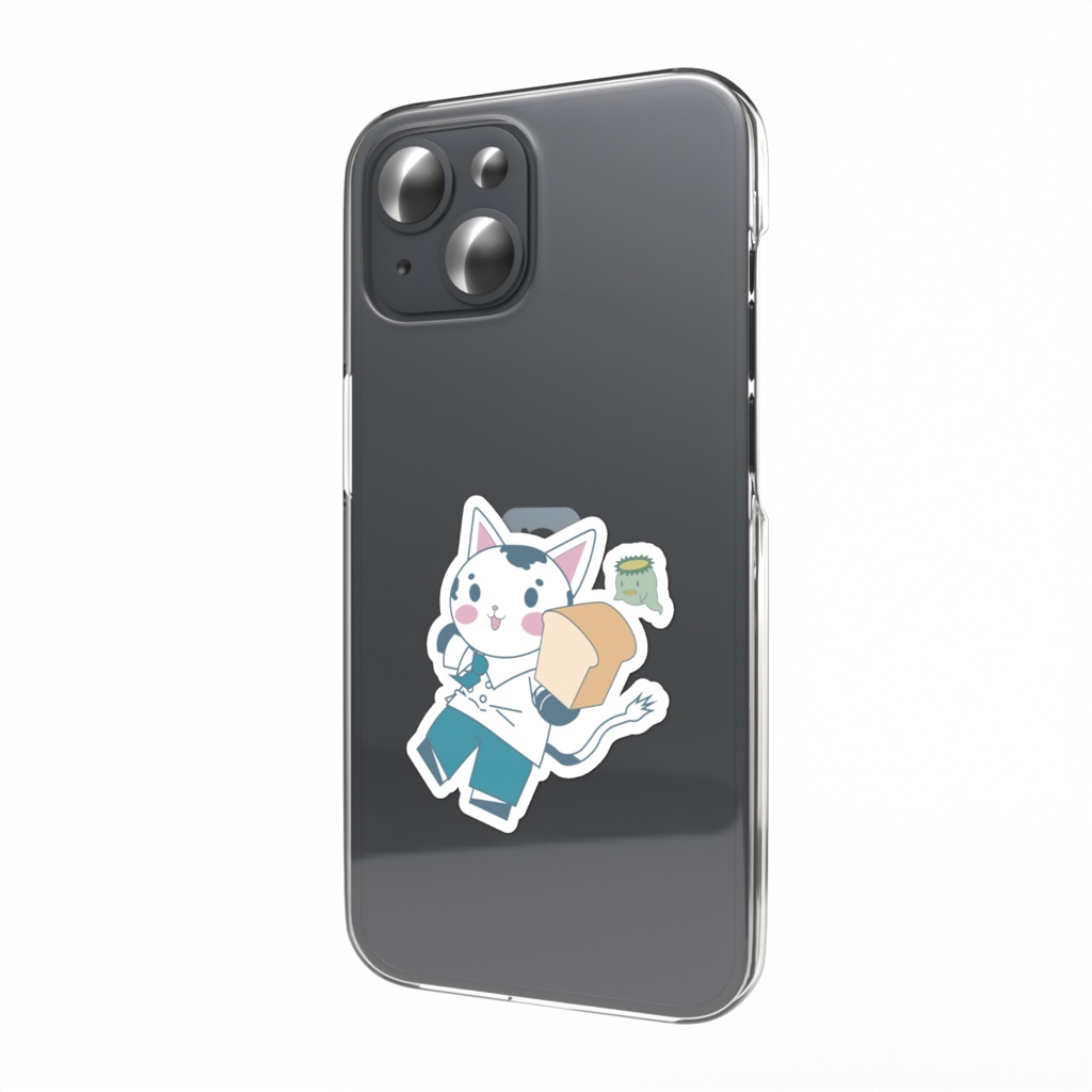 【ゆず作】パン屋さんくーにゃんスマホステッカー
