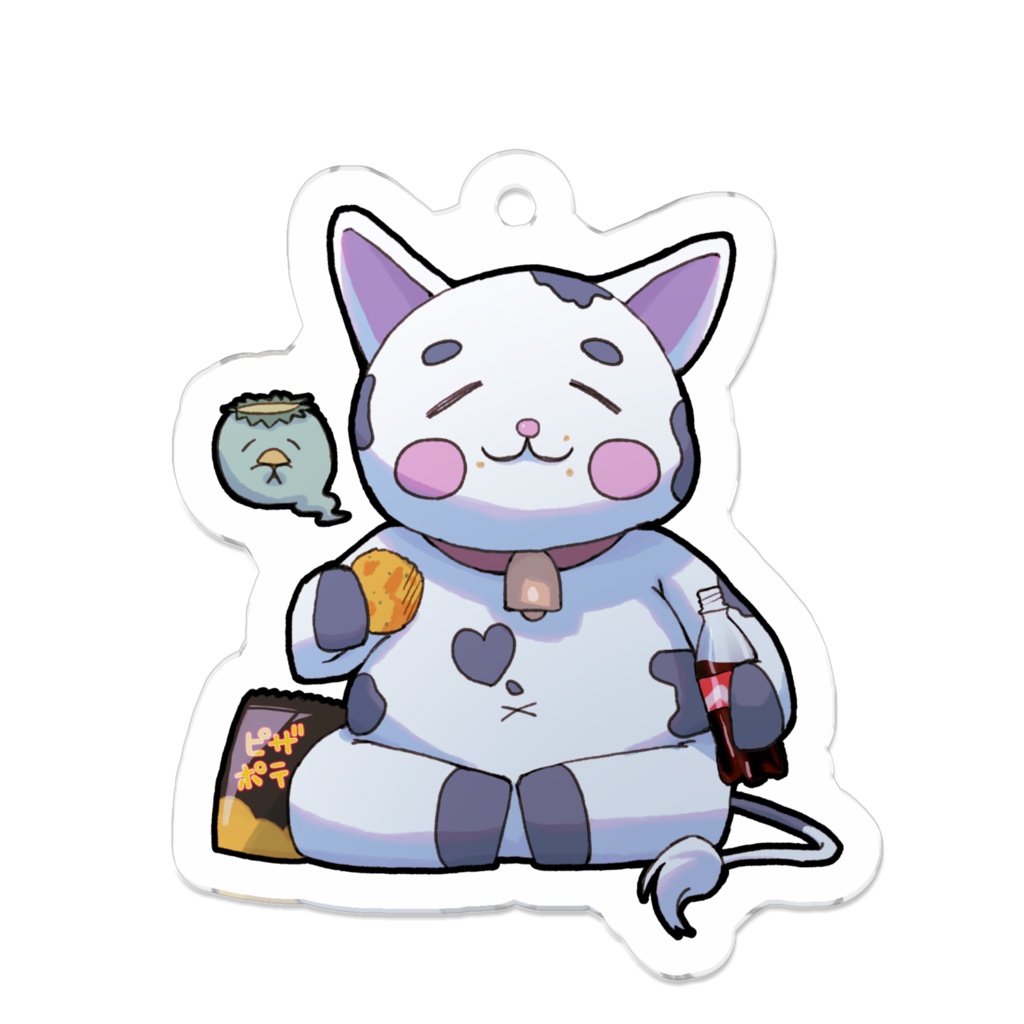 【あとり作】ごほうびくーにゃんアクリルキーホルダー