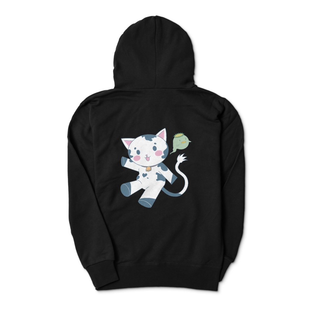 【ゆず作】くーにゃんジップパーカー(背面あり)