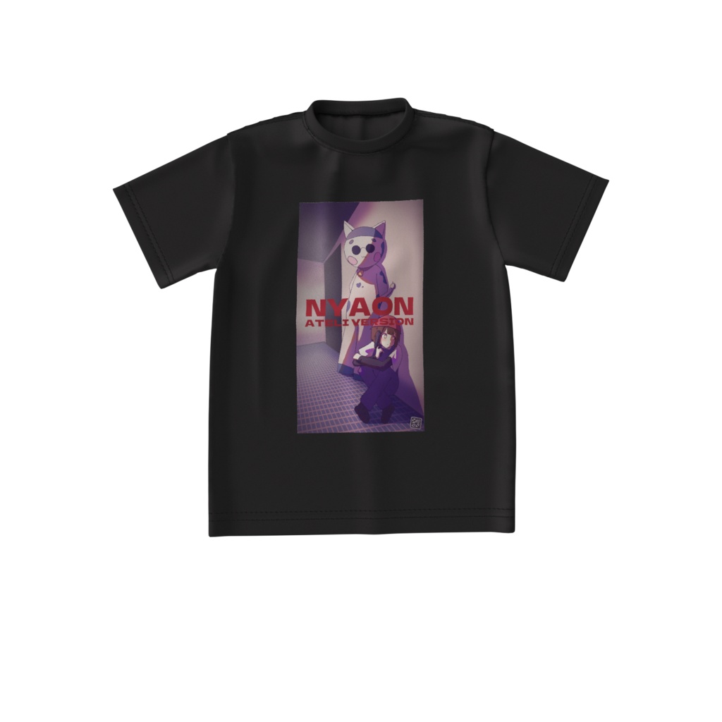 【あとり作】『NYAON』ビッグシルエットＴシャツ