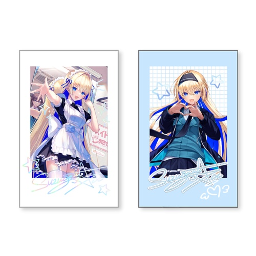 チェキ風 銀箔カードセット