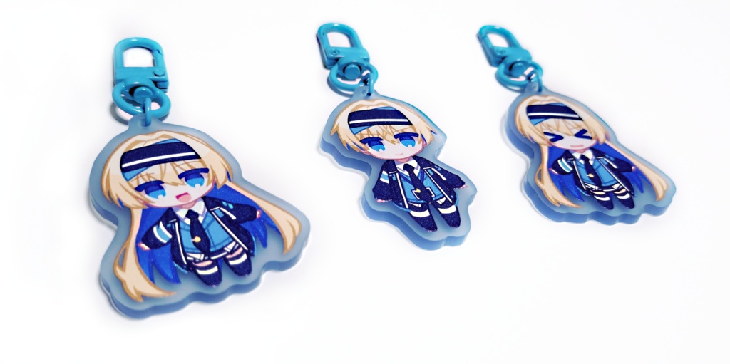 カラーアクリルキーホルダー