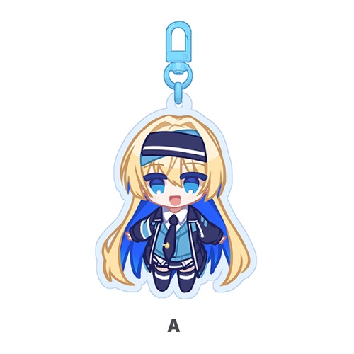 カラーアクリルキーホルダー