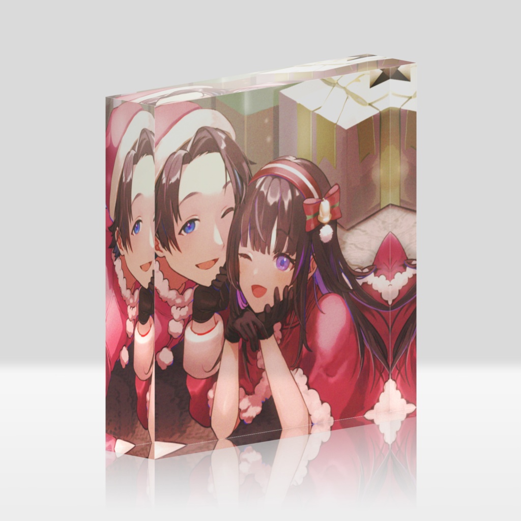 ゆー&こーアクリルブロック~クリスマスver~