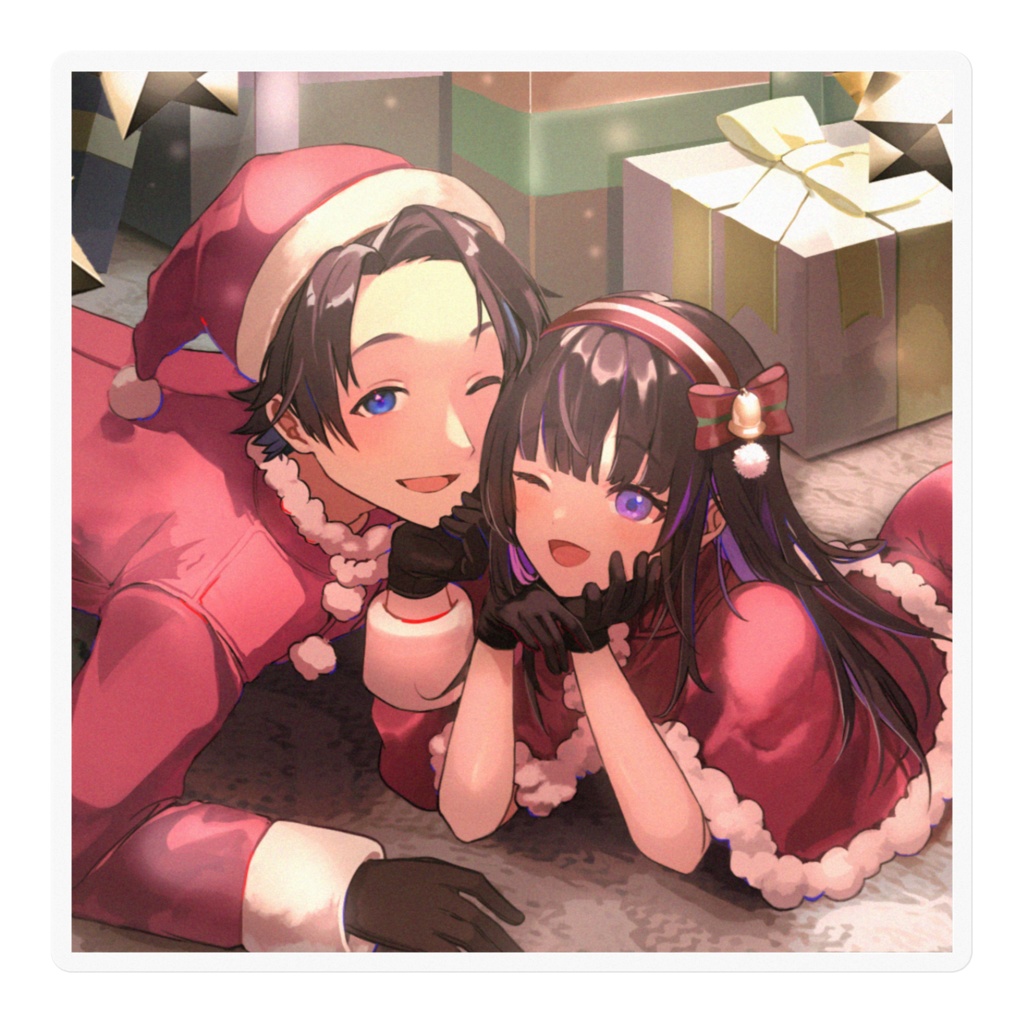 ゆー&こーステッカー~クリスマスver~