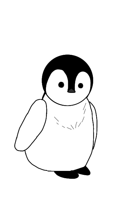 ペンギン&イルカ+月イラスト7枚セット