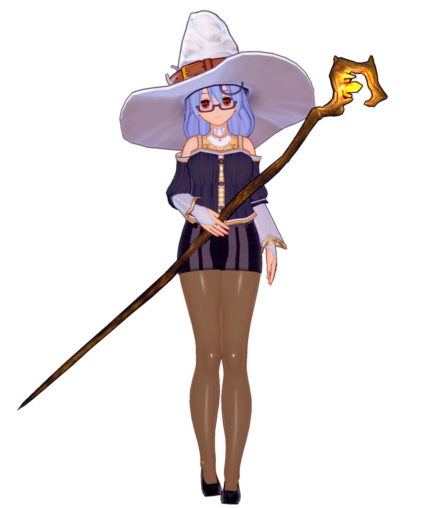 フリー立ち絵素材集1・魔法使いメルチェ