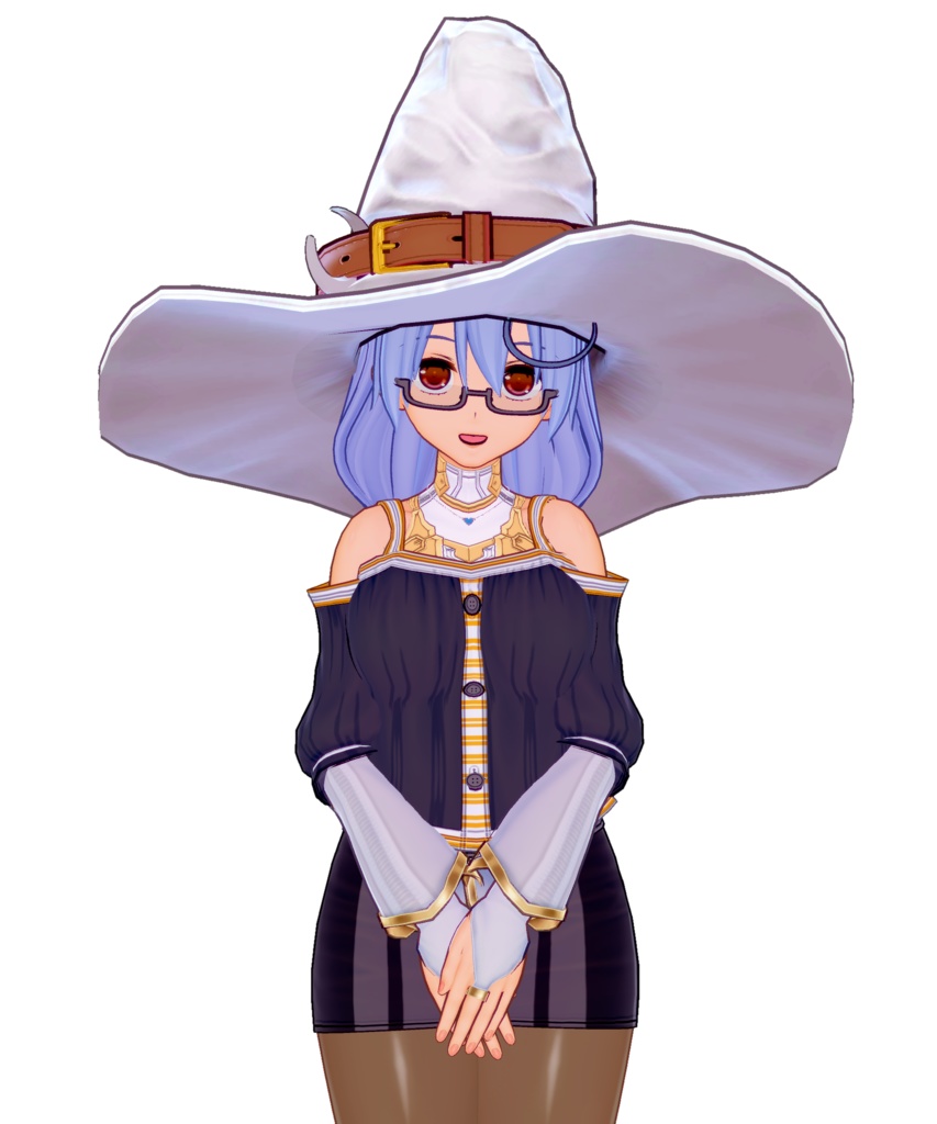 フリー立ち絵素材集1・魔法使いメルチェ