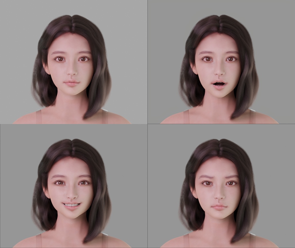 フォトリアル人物3Dモデル2(Blenderフォーマット)