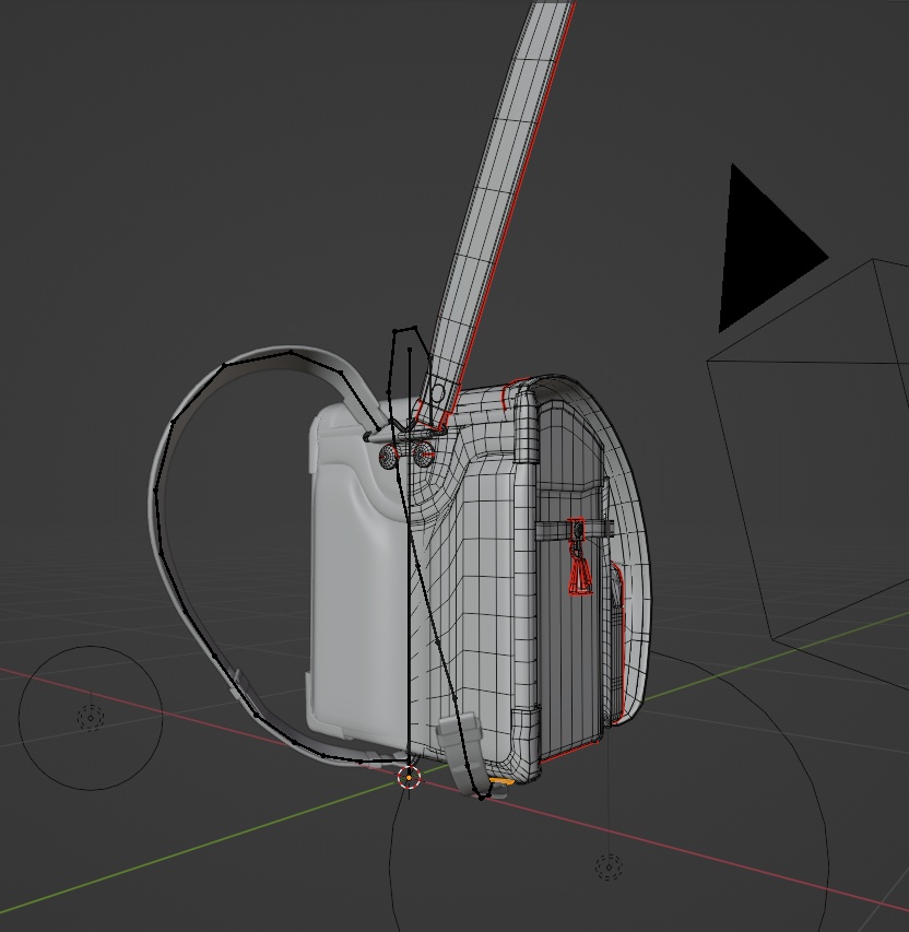 ランドセル3Dモデル(Blenderフォーマット)