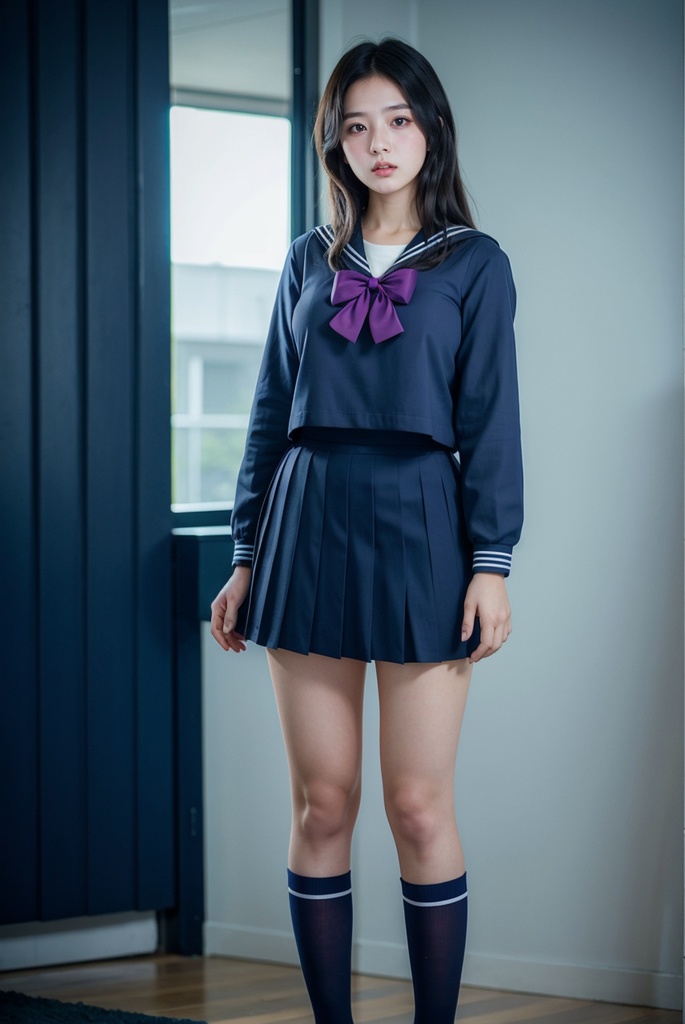 Stable Diffusion用のセーラー服生成(夏&冬)LoRA