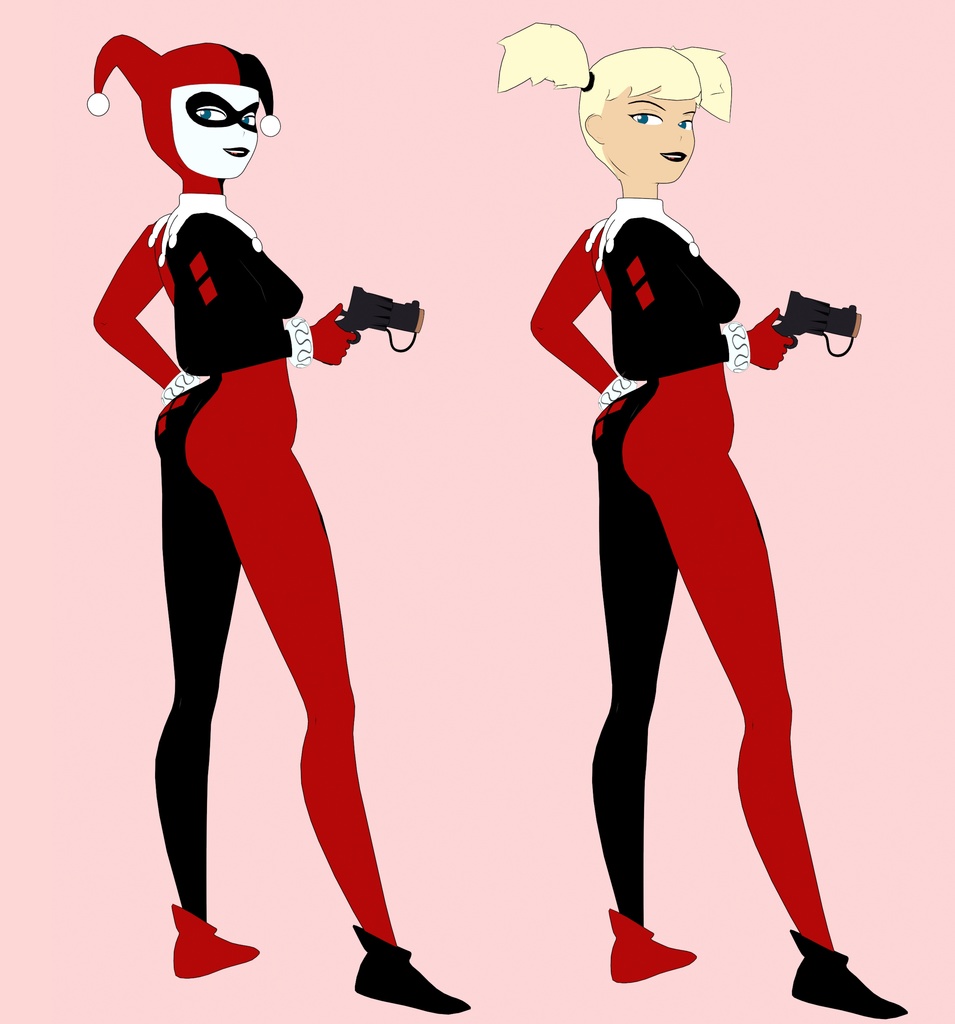 Harley Quinn model pack "RIGGED FBX"