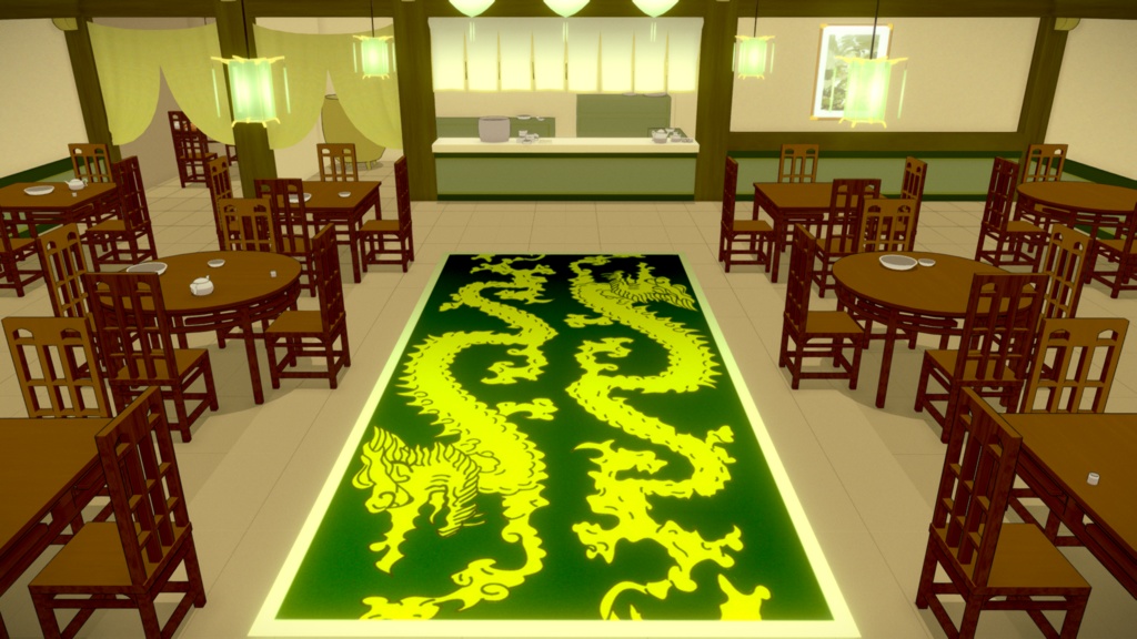 Avatar the last airbender: Uncle Iroh and teashop "RIGGED FBX"