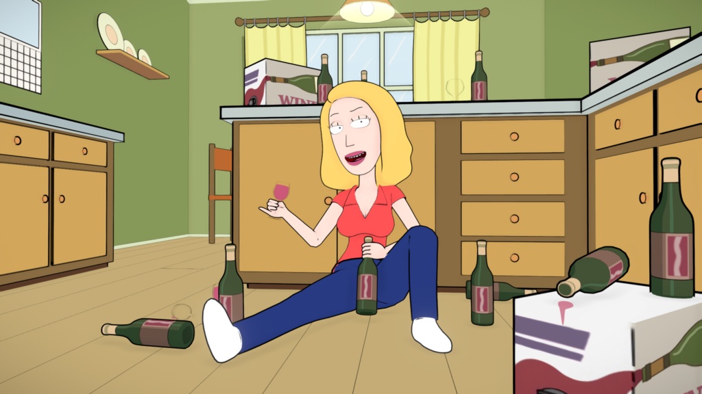 Rick and Morty: Beth Smith 3D model pack (FBX/Blend)