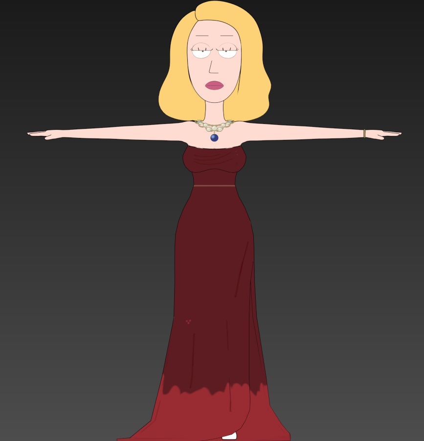 Rick and Morty: Beth Smith 3D model pack (FBX/Blend)