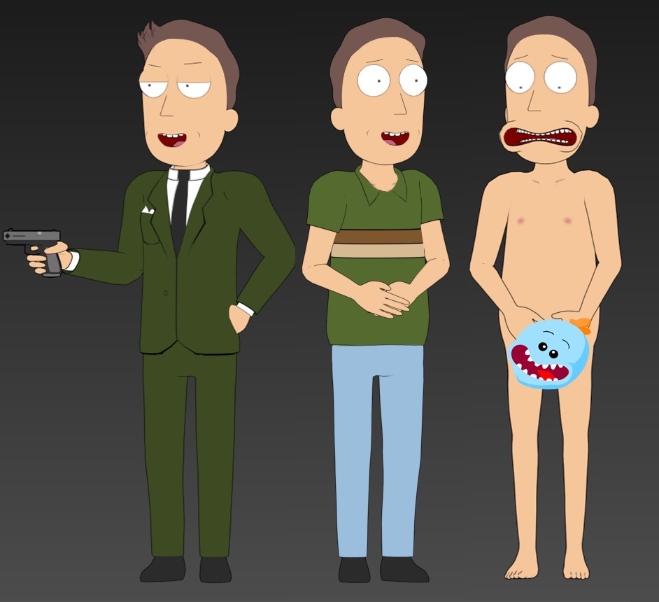 Rick and Morty: Jerry Smith 3D model pack (FBX/Blender)