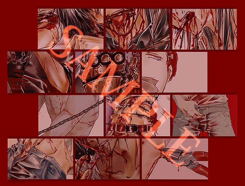 血まみれ青年イラスト集