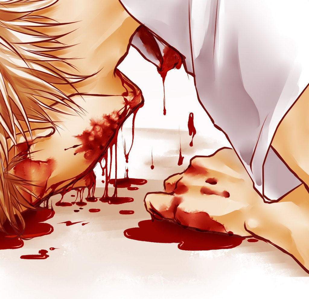 血まみれ青年イラスト集2