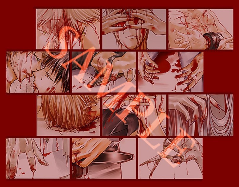 血まみれ青年イラスト集2