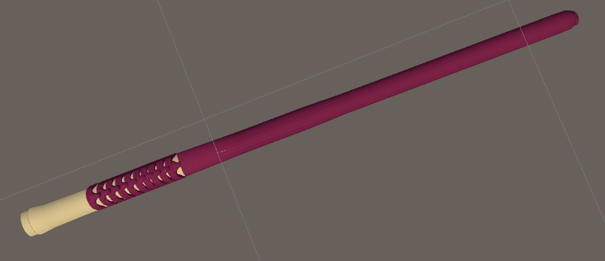 【3D Model】袋竹刀・蟇肌竹刀