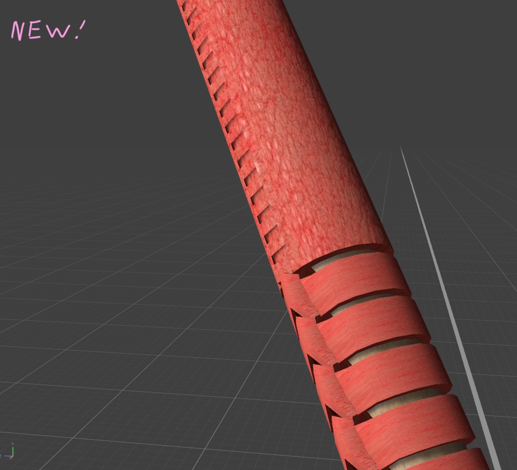 【3D Model】袋竹刀・蟇肌竹刀