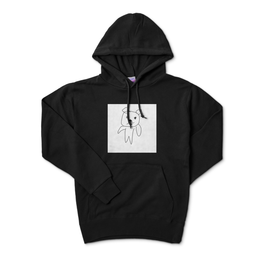 くまのパーカー（クロ）