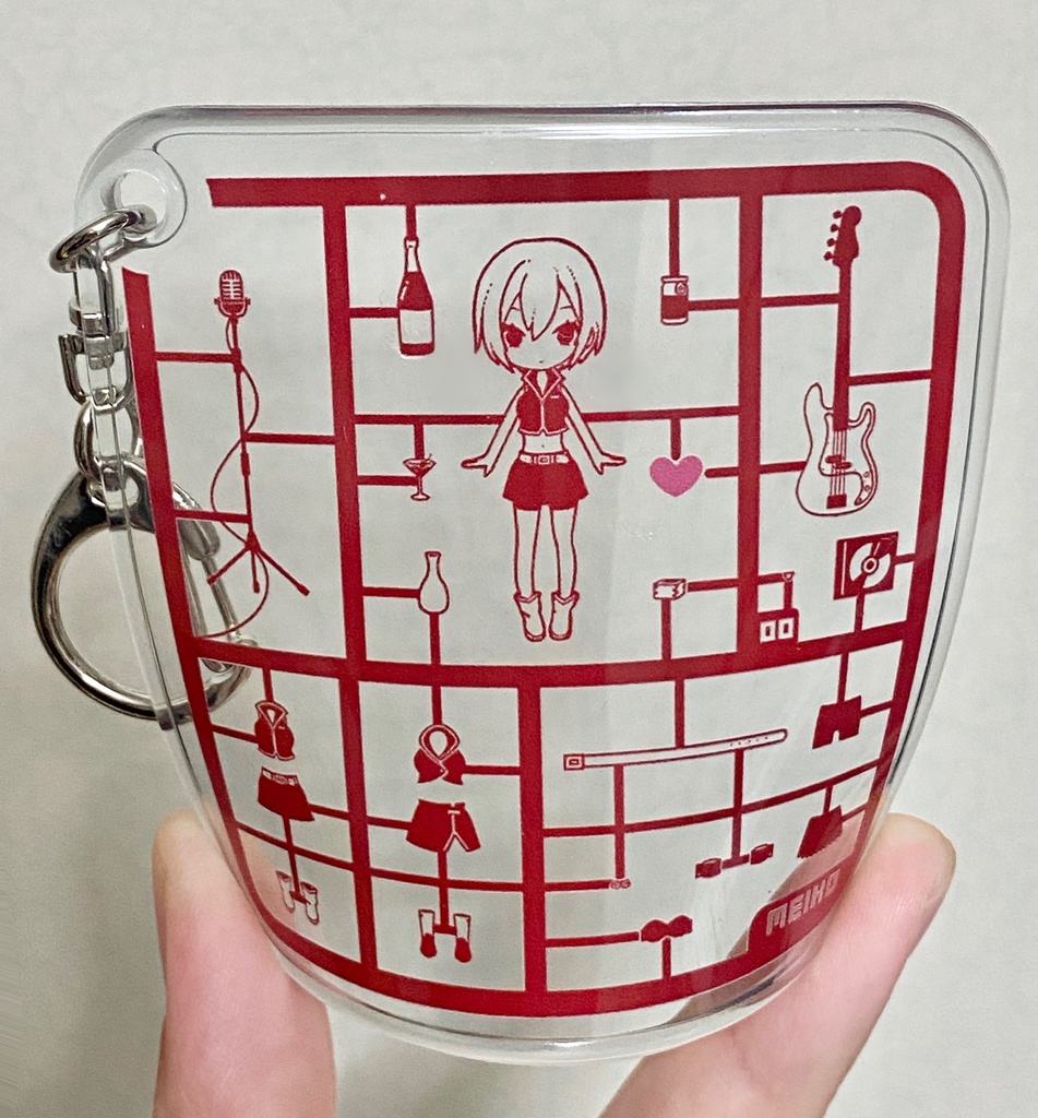 プラモ柄やわらかキーホルダー(MEIKO)