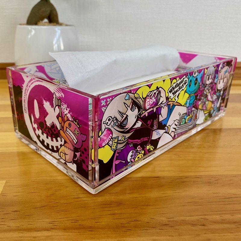 アクリルティッシュケース［ピンク］