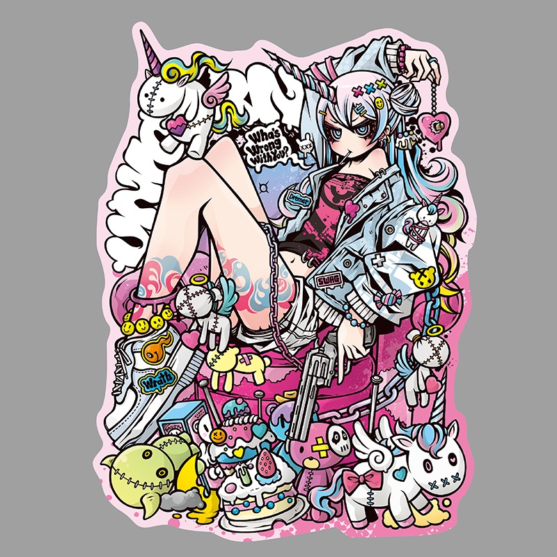 BIGステッカー［UNICORN］B5サイズ