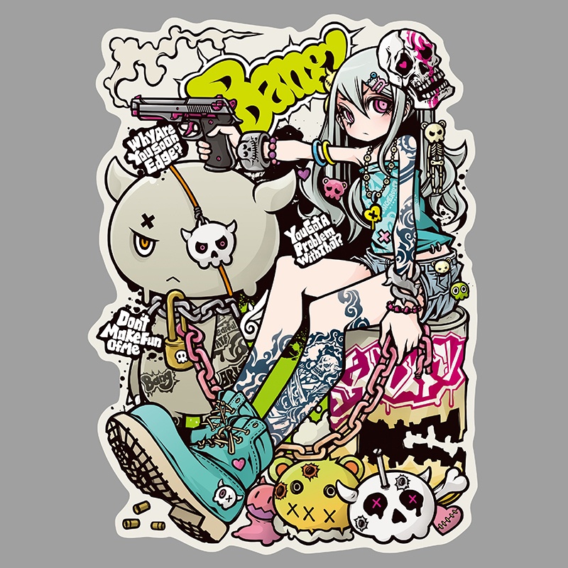BIGステッカー［BANG!］B5サイズ