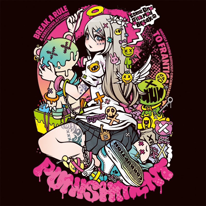 Tシャツ:バツ