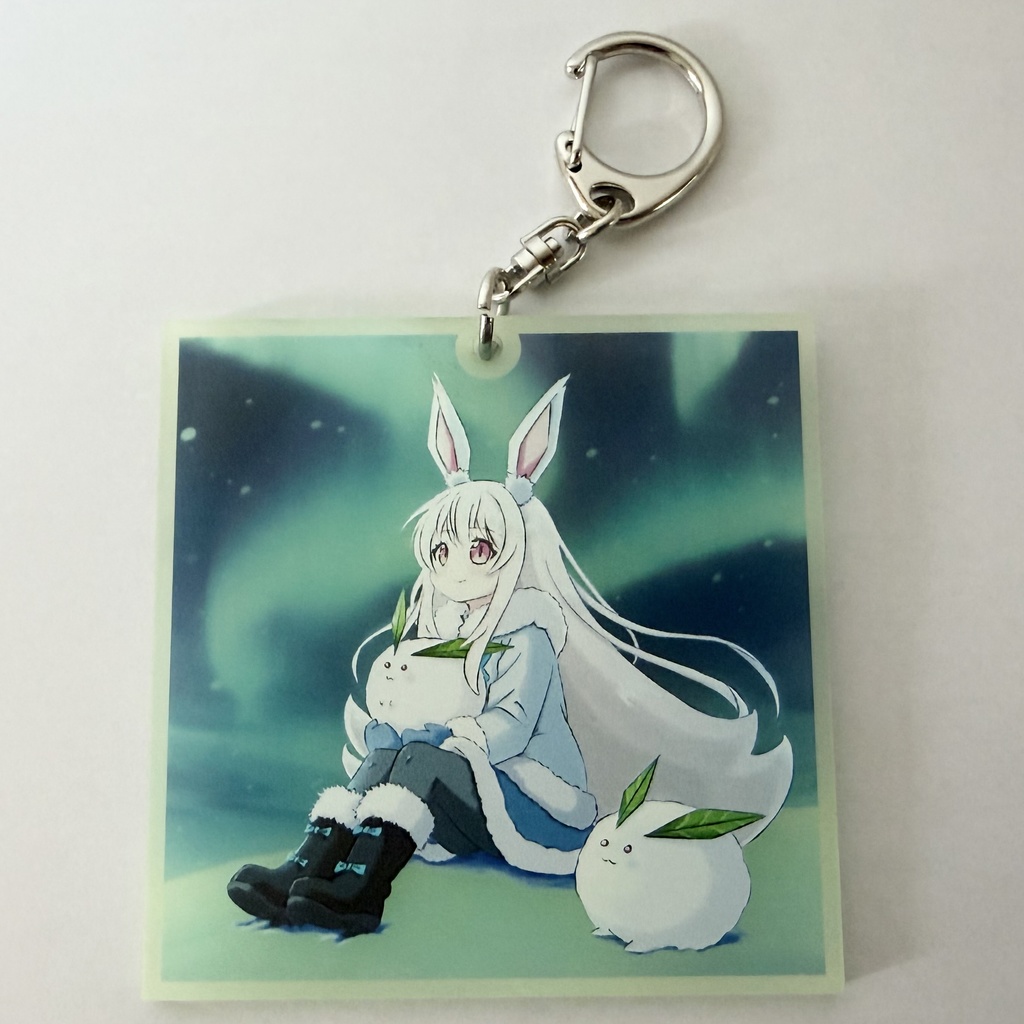 蓄光アクリルキーホルダー【Sunless Blue Polar Night】