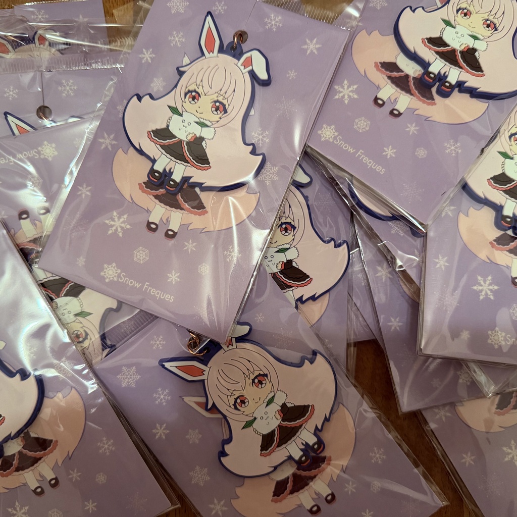 ラバーキーホルダー 【Rabbie & Snowrabbit】