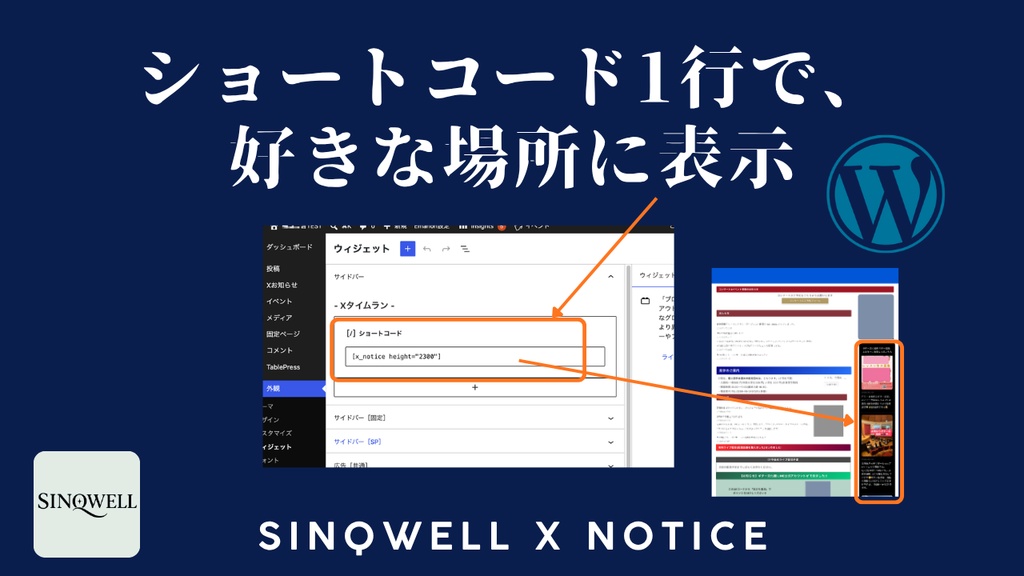 SINQWELL X Notice
