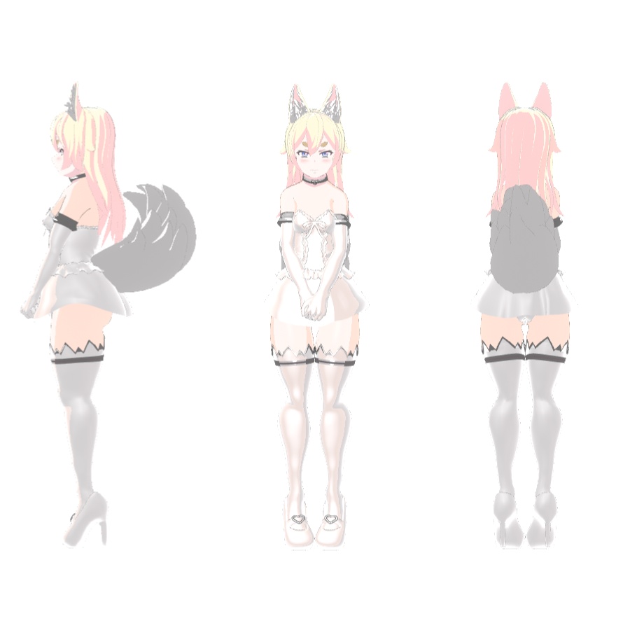 【VRChat無料アバター】オリジナルモデル「シルク」ちゃん!