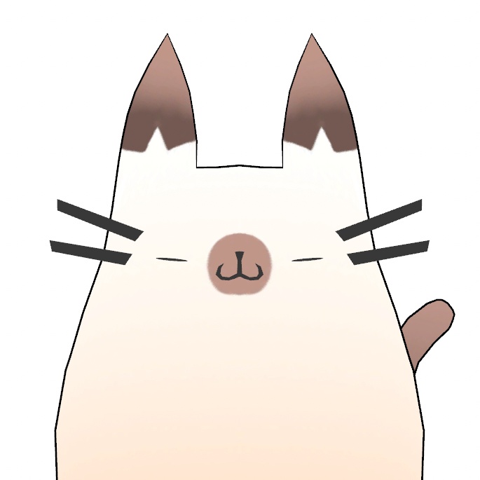 【PC/Quest】ねこ!(アイボリー)【VRChatアバター】