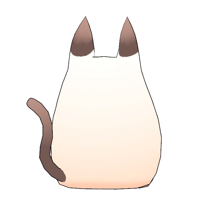 【PC/Quest】ねこ!(アイボリー)【VRChatアバター】