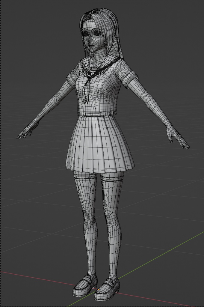 女性セルルックモデルデータ