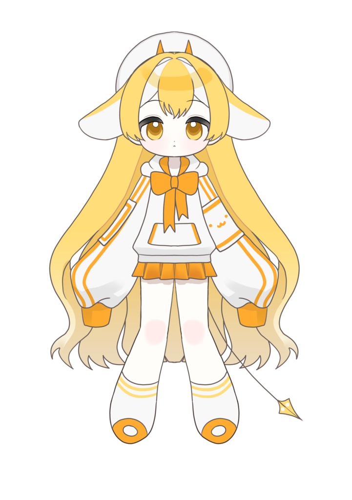 【無料版有り】PNG立ち絵素材&live2d用パーツ分けPSD