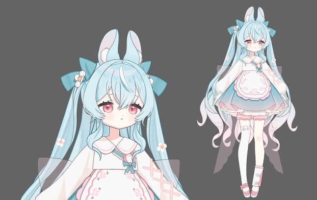 【限定1点】【VTS・Vbridger対応】【イラスト付き】【オリジナルLive2Dモデル】 Live2D Model with PSD