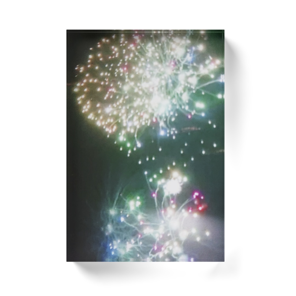 花火のアクリルブロック