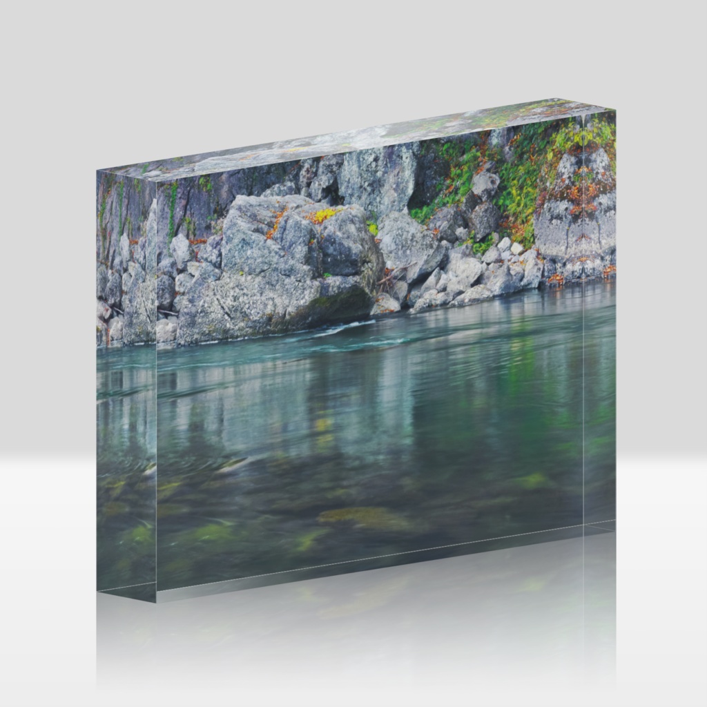 川のアクリルブロック