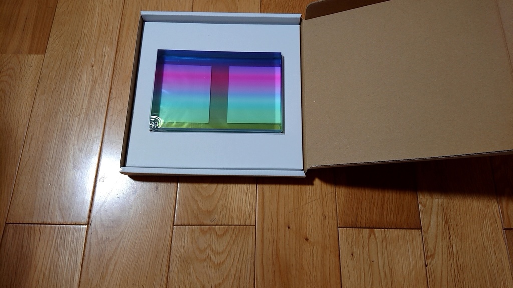 虹色アクリルブロック