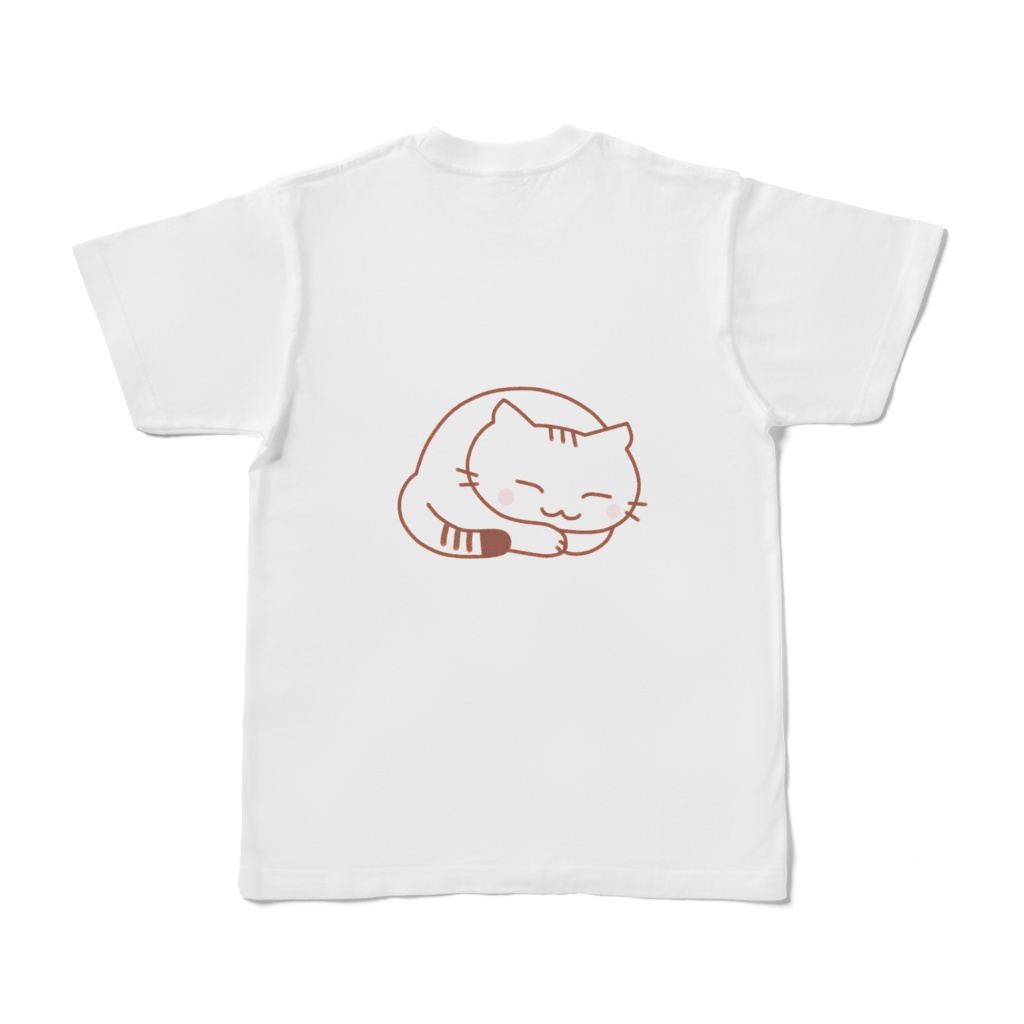 すやすやお昼寝猫ちゃんTシャツ
