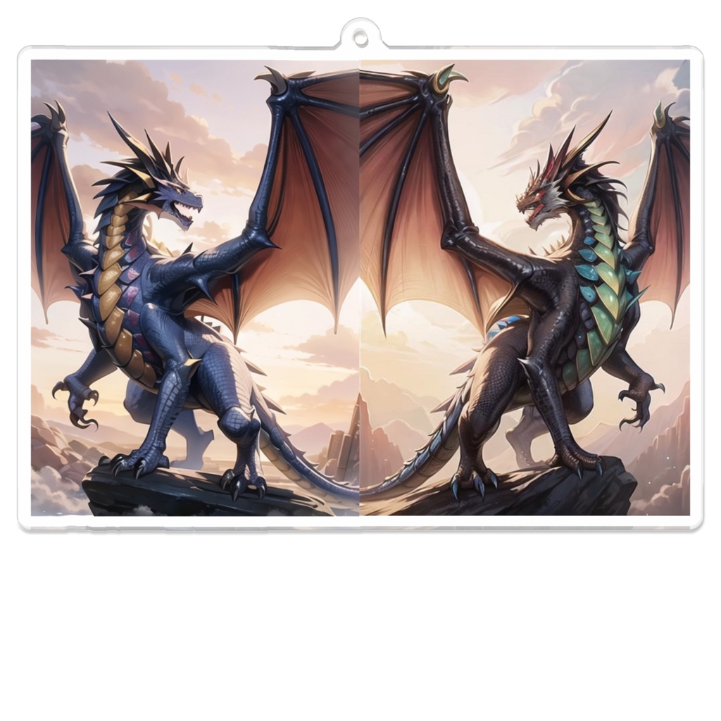 Two Dragon's Keyring