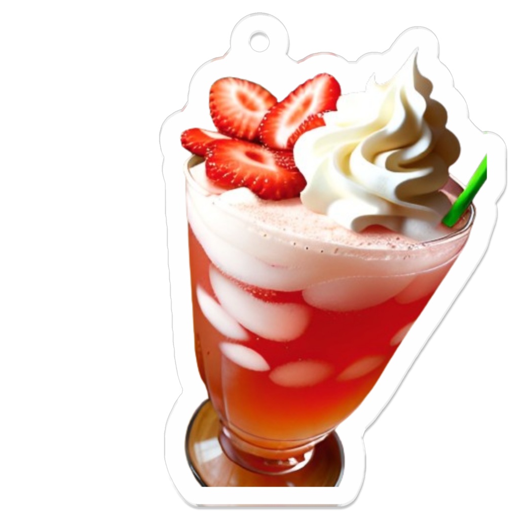 生クリームイチゴキーホルダー