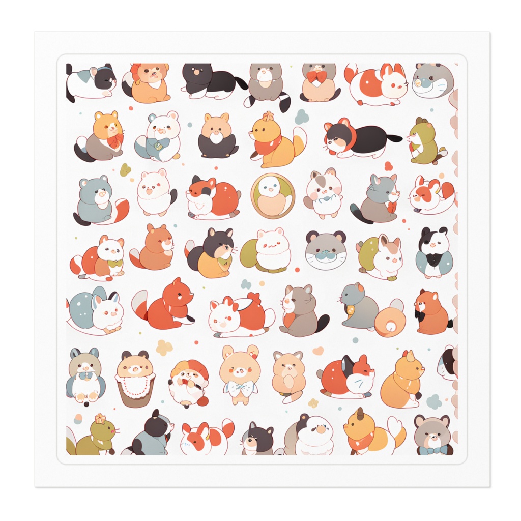 動物のステッカー